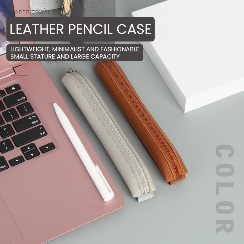 Leather Work Notepad - Portapenne in pelle Pu portapenne stilografica