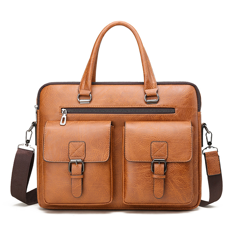 Leatherwork Letters - Borsa da uomo d'affari di marca