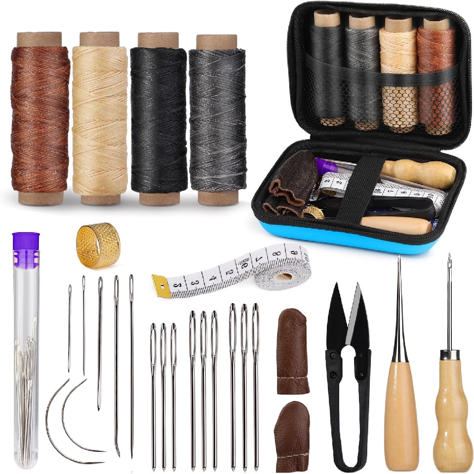 Leatherwork Tool Kit - BUDDUR Kit di strumenti per cucire