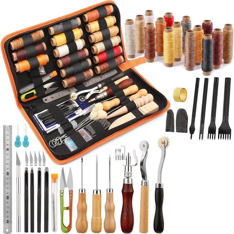 Beginner Leatherwork Kit - Kit di strumenti per la lavorazione