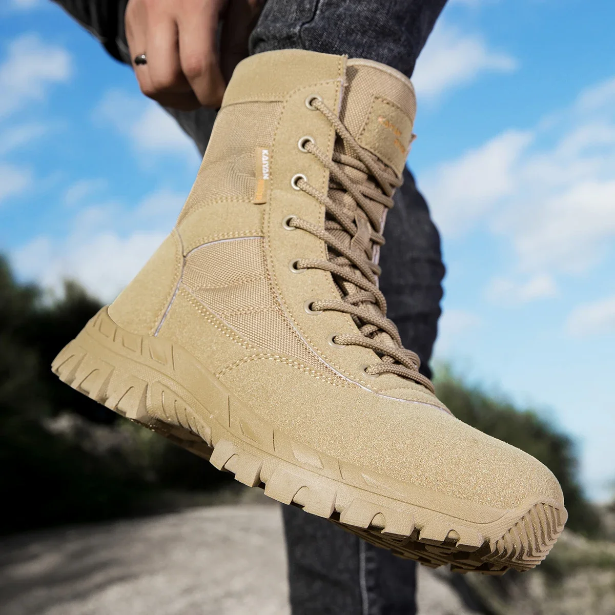 Leather Work Fabric - Scarpe da trekking all'aperto da uomo