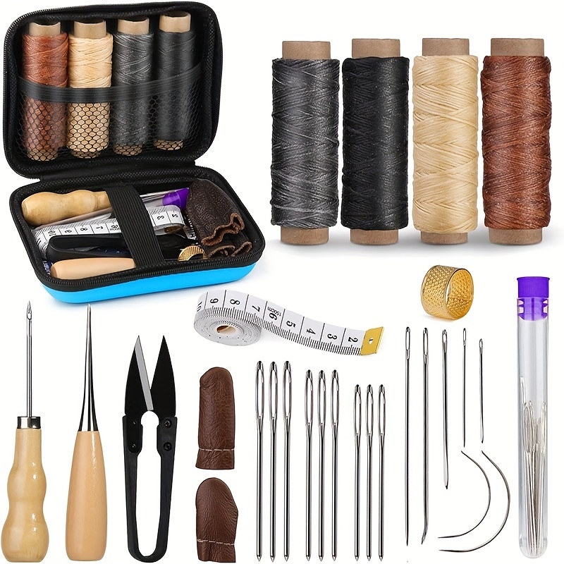 Leatherwork Tool Kit - Kit per Cucire la Pelle, Kit
