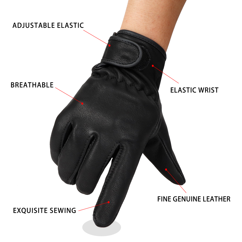 Leather Work For Car - QIANGLEAF nero sottile pelle di capra