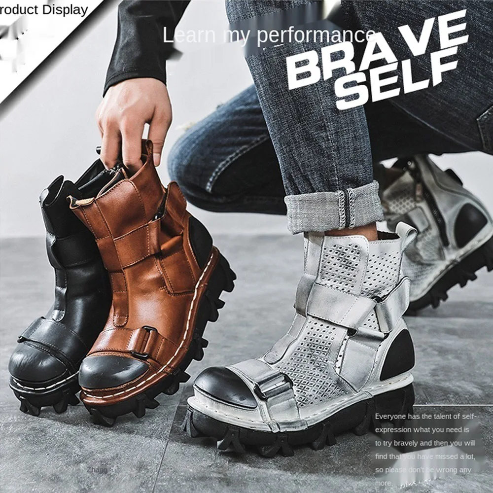 Stivali da moto da uomo in ver - Leather Work Fabric recensione e prezzo