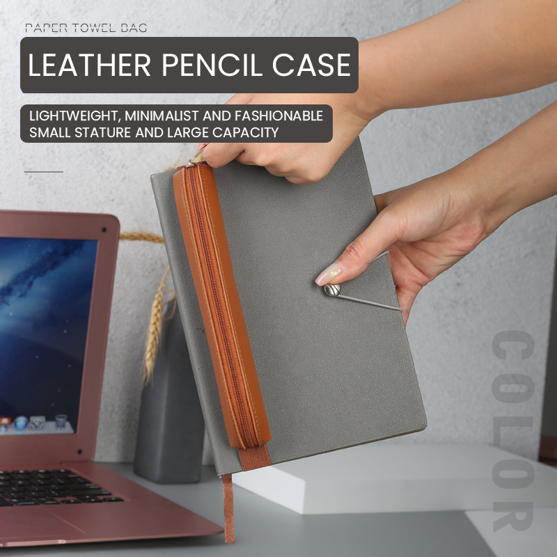 Portapenne in pelle Pu portape - Leather Work Notepad recensione e prezzo