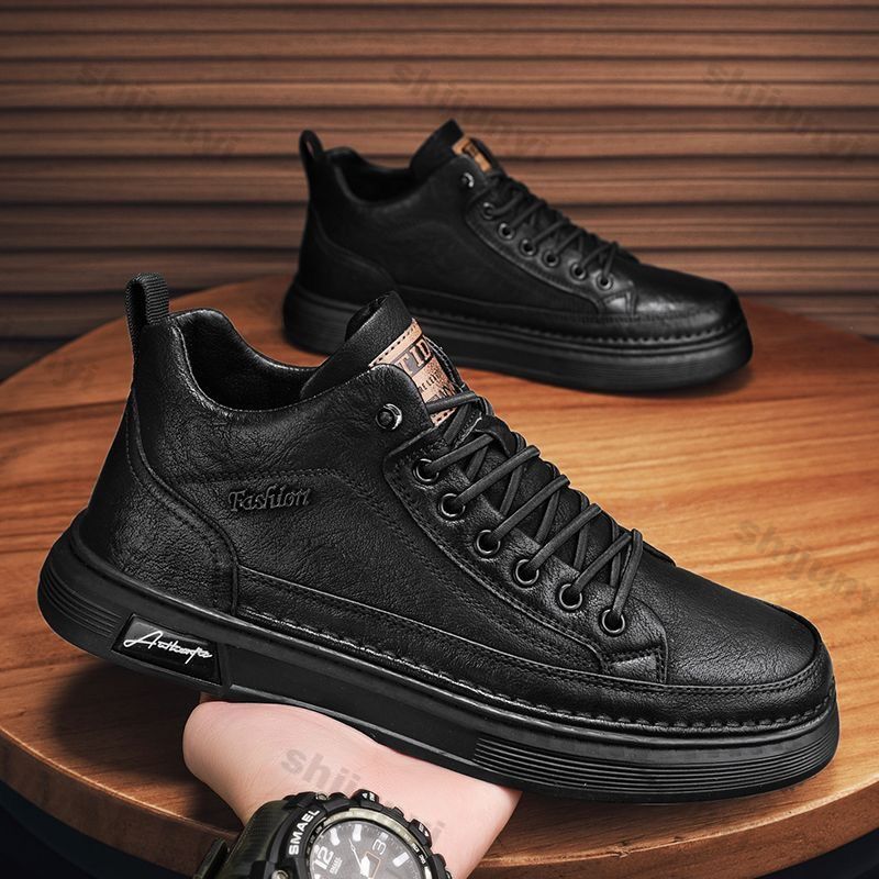 Stivaletti da uomo Scarpe casu - Leather Work Fabric recensione e prezzo