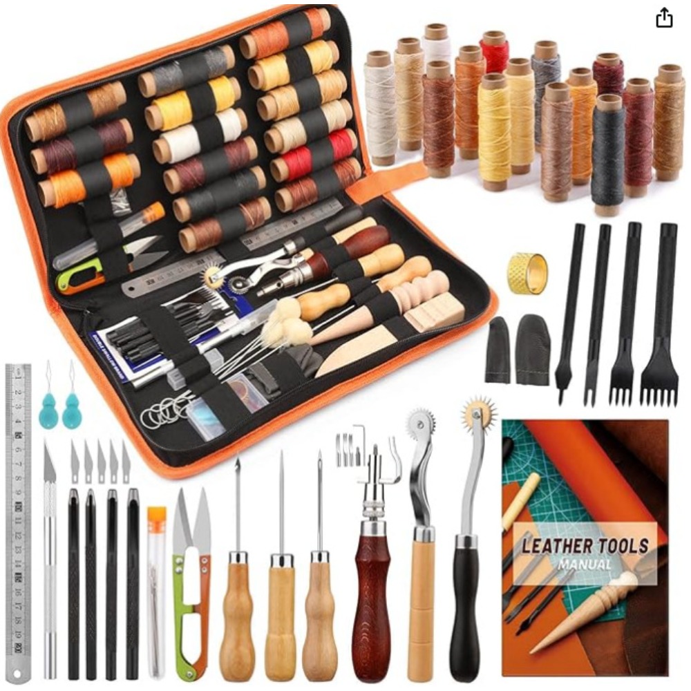 Kit Pratico di Strumenti per L - Beginner Leatherwork Kit recensione e prezzo